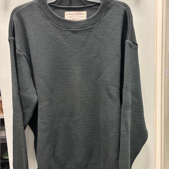 Filson Men's Dark Gray Crewneck Guide Sweater XL - Picture 2 of 7